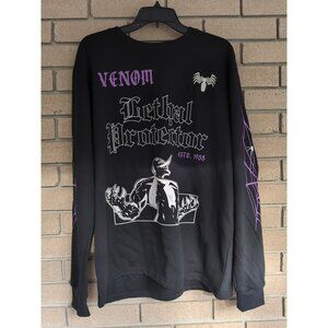 Black Marvel Venom 88 Lethal Protector Sweater Size: Large